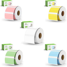 Lade das Bild in den Galerie-Viewer, NELKO 2 Zoll rosa Kreis-Thermoaufkleber-Etiketten 750 Etiketten/Rolle