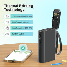 Load image into Gallery viewer, Nelko P21 Portable Bluetooth Label Printer,Black