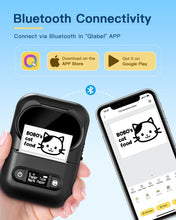 Load image into Gallery viewer, NELKO P110 Portable Bluetooth Label Makers,with 1 Roll Label, Black