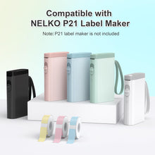 Load image into Gallery viewer, Nelko Genuine P21 Label Maker Tape, Adapted Label Print Paper, 14x40mm (0.55"x1.57"), Multipurpose of P21 Label Maker, 180 Tapes/Roll, 1 Roll, Light Blue