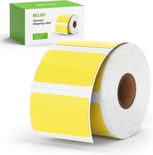 Lade das Bild in den Galerie-Viewer, NELKO 2 Zoll rosa Kreis-Thermoaufkleber-Etiketten 750 Etiketten/Rolle