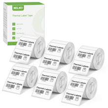 Load image into Gallery viewer, Nelko PM220 Label Maker, 1.57'' x 1.18'' (40x30mm) Thermal Sticker Label, 6 Roll of 230 Self-Adhesive Thermal Paper (White)