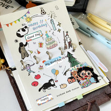 Load image into Gallery viewer, Nelko Genuine P21 Birthday 2.0 Label Maker Tape, Adapted Label Print Paper, 14x40mm (0.55"x1.57"), Multipurpose of P21 Label Maker, 180 Tapes/Roll, 1 Roll