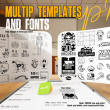 Load image into Gallery viewer, Nelko PM230 Bluetooth Sticker Printer – Portable Mini Sticker Maker with 3 Rolls Paper, Compatible with Phone & Tablet, Multiple Templates, Pink