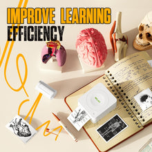 Load image into Gallery viewer, Nelko Genuine Self-Adhesive Thermal Printer Stickers, Compatible with PM230 Mini Sticker Printer, Black on White, 54mmx3.5m Mini Sticker Printer Paper for Journal, Photos, Note, 3 Rolls, Transparent