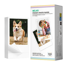 画像をギャラリービューアに読み込む, Nelko 52.3x90mm (2.06"x3.54") Premium Photo Paper, 50-Pack Genuine PP01 Pocket Printer Paper, White