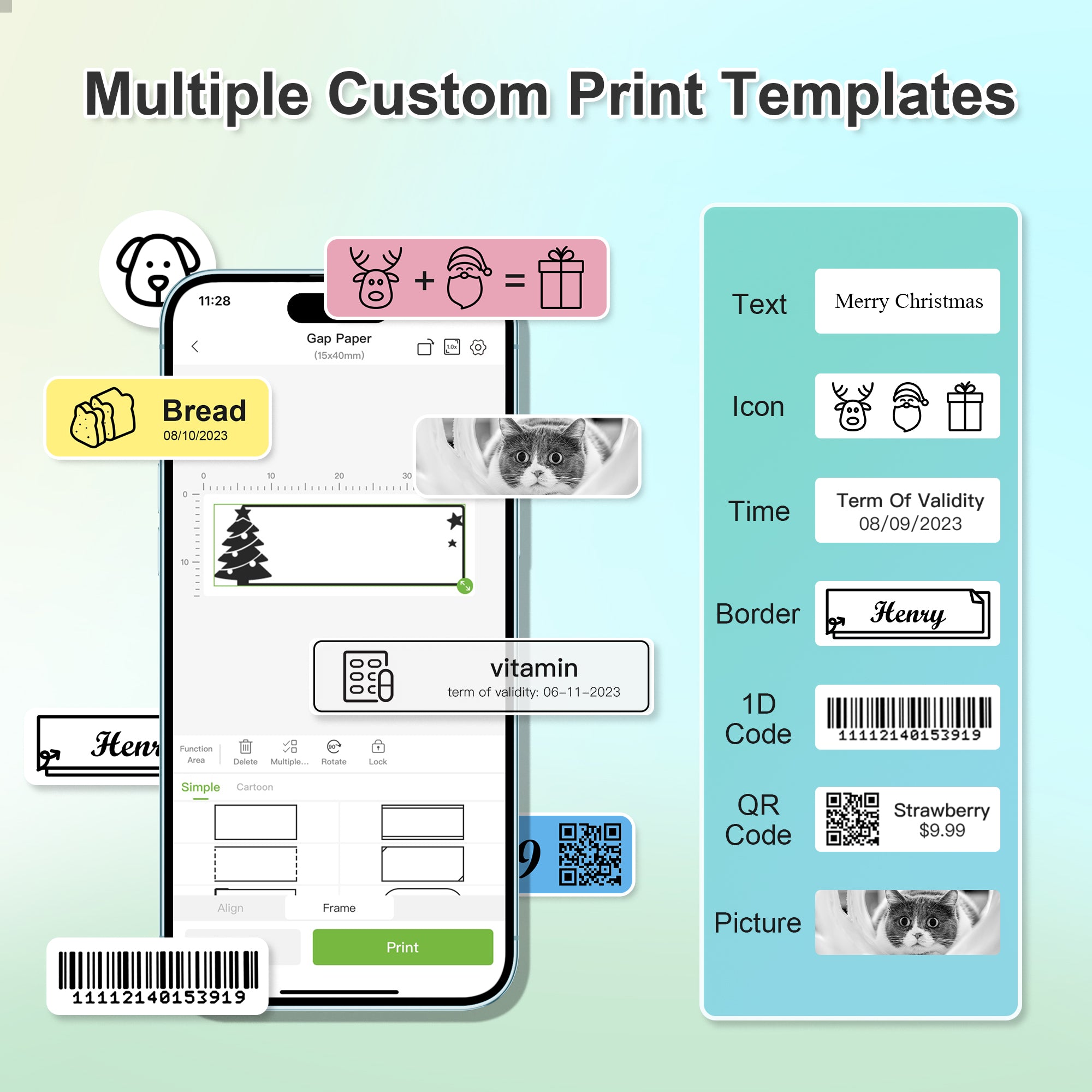 Nelko P21 Portable Bluetooth Label Printer