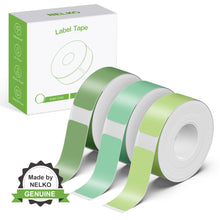 Load image into Gallery viewer, NELKO Genuine P21 Label Maker Tape, Adapted Label Print Paper, 14x40mm (0.55"x1.57"),180 Tapes/Roll, 3-Roll,Solid color