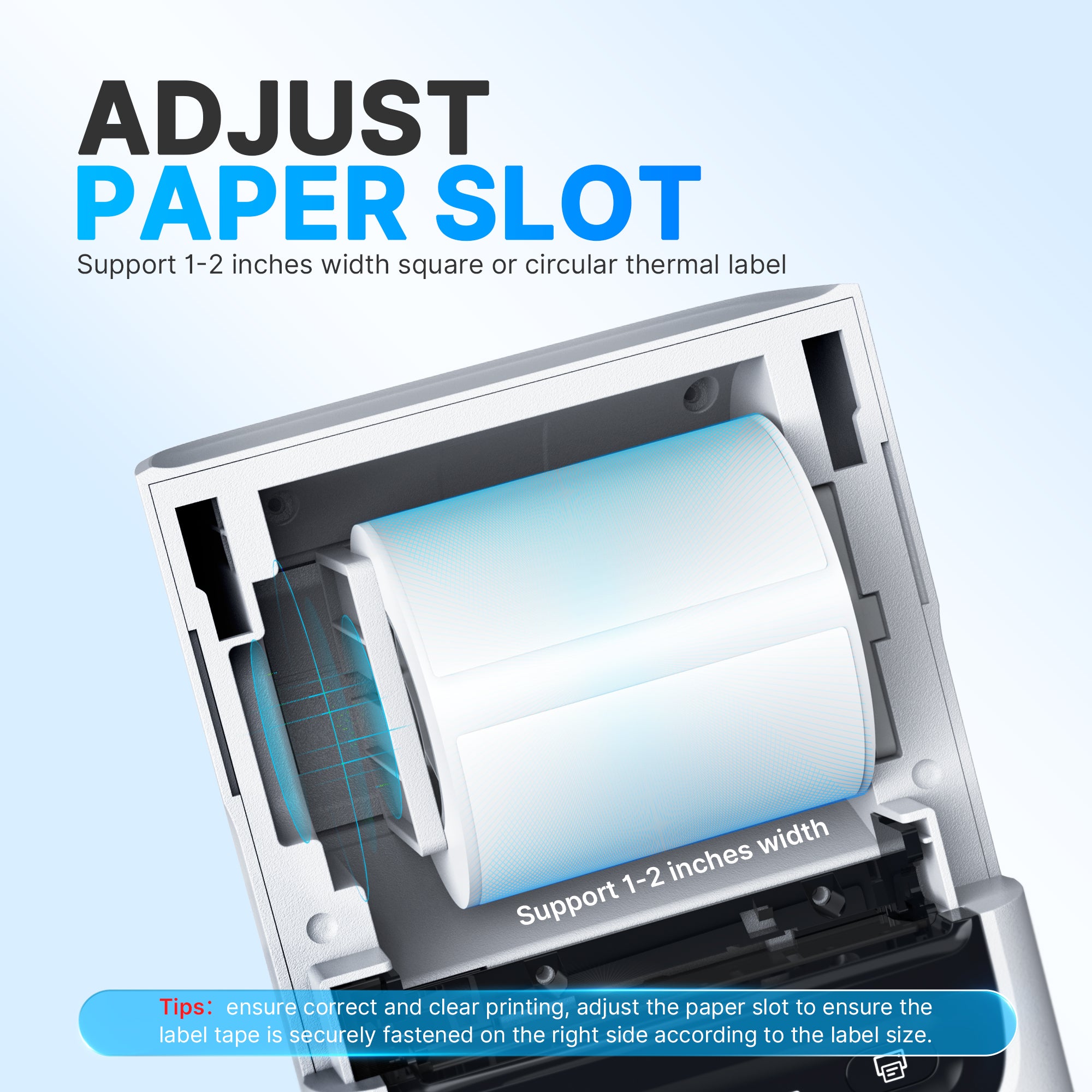 Nelko PM220 Portable Bluethooth Label Makers (with 50x30mm Label Tape)