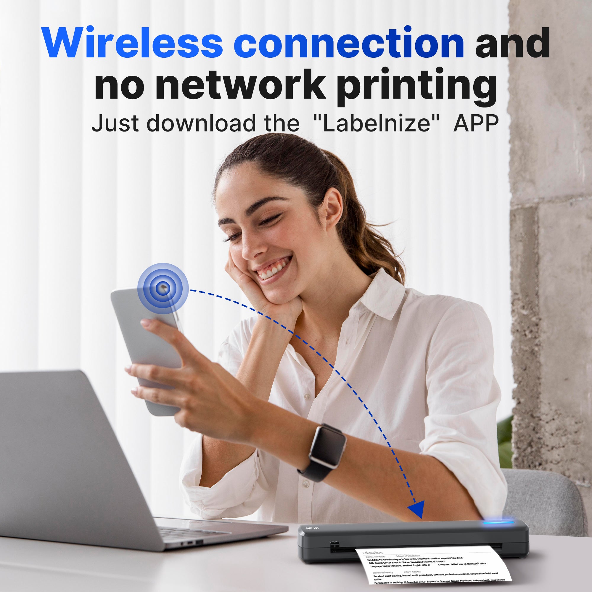 Nelko D810 Tattoo Stencil Printer（with 10pcs Tattoo Transfer Papers,Black）