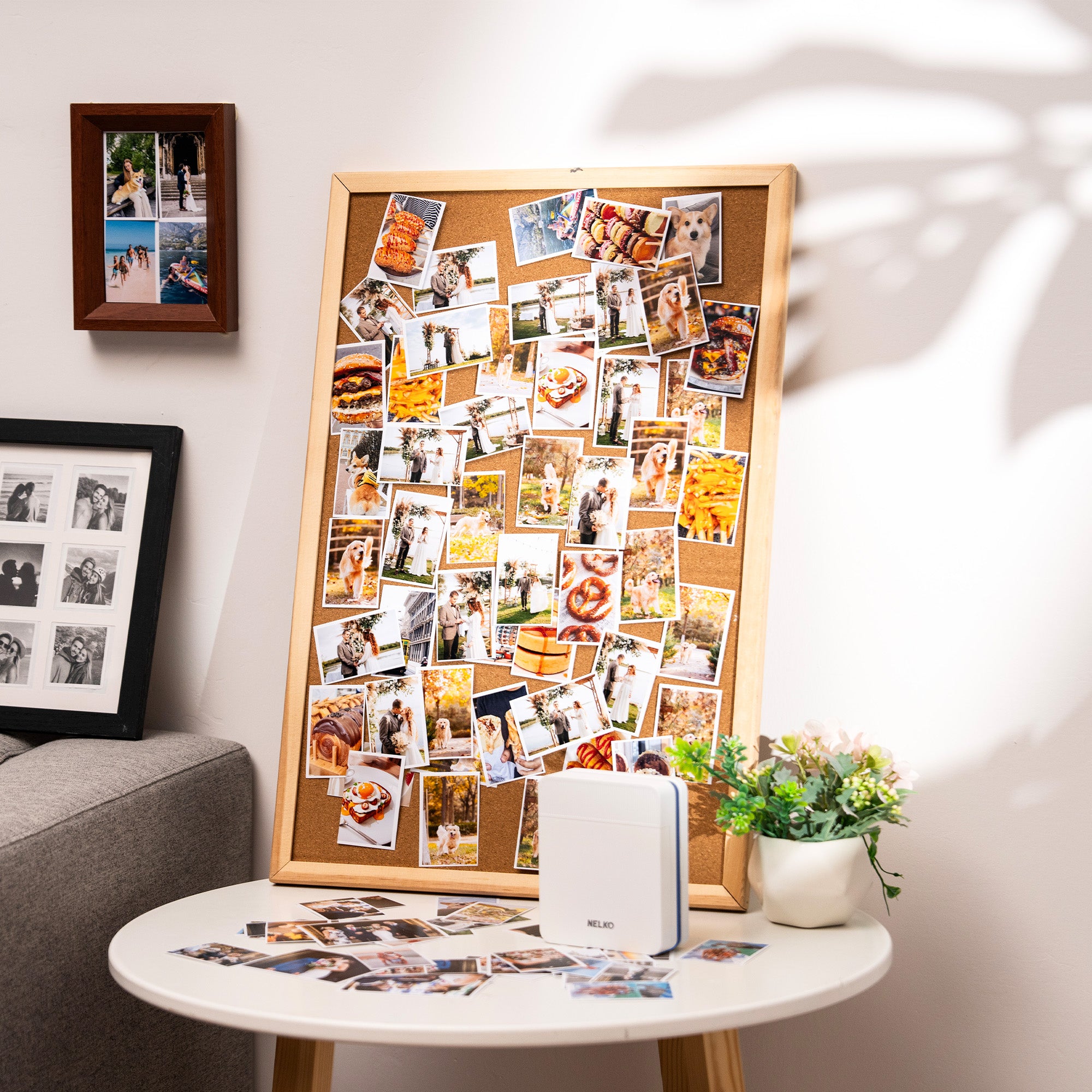 Nelko PP01 Color Portable Mini Photo Printer-Instant Smartphone Inkjet Sticker Printer, Sticky-Back Photos, for iOS & Android