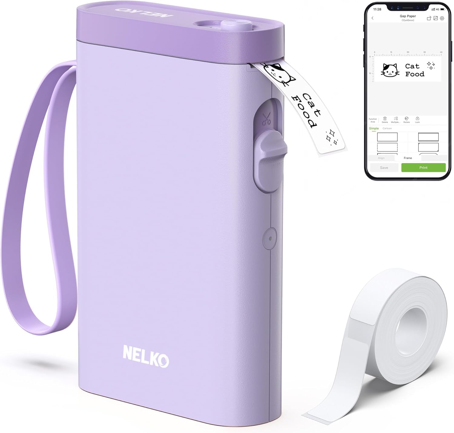 Nelko P21 Portable Bluetooth Label Printer