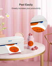 Load image into Gallery viewer, Nelko 2 Inch Orange Circle Thermal Stickers Labels 750 Labels/Roll