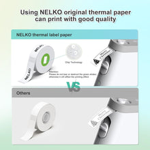 Load image into Gallery viewer, Nelko Genuine P21 Adapted Label Print Paper, 14x50mm (0.55"x1.97"), Multipurpose of P21 Label Maker, 180 Tapes/Roll, 1 Roll, White