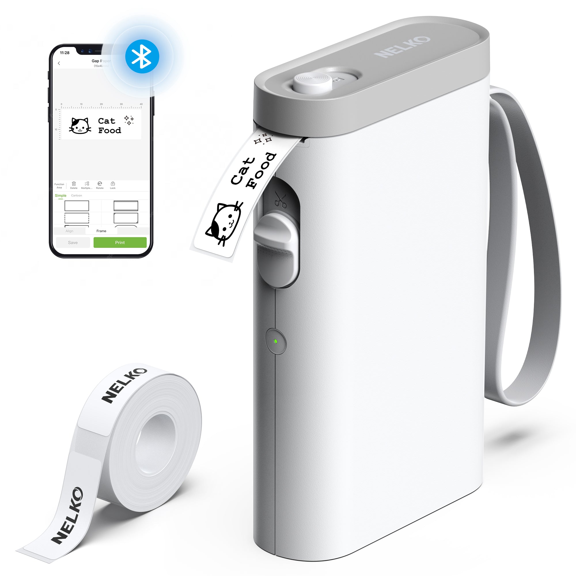 Nelko P21 Portable Bluetooth Label Printer