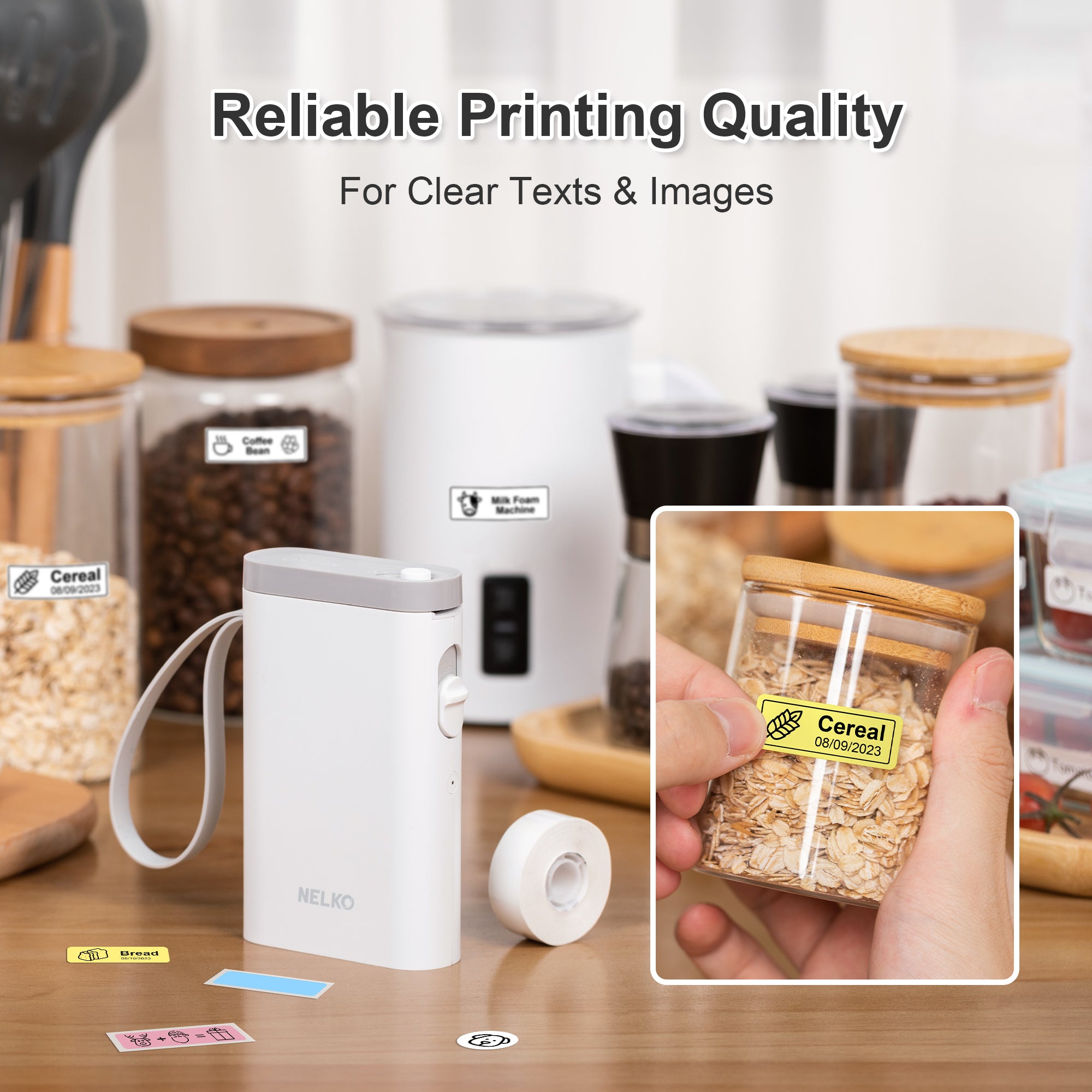 Nelko P21 Portable Bluetooth Label Printer