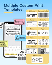 Load image into Gallery viewer, NELKO P110 Portable Bluetooth Label Makers，with 1 Roll Label, Black