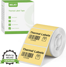 Load image into Gallery viewer, Nelko Labels for PM220, 1.57'' x 1.18'' (40x30mm) Thermal Sticker Label, 1 Roll of 230 Self-Adhesive Thermal Paper (Yellow)
