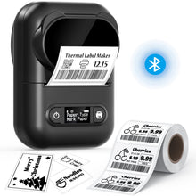 Load image into Gallery viewer, NELKO P110 Portable Bluetooth Label Makers，with 1 Roll Label, Black