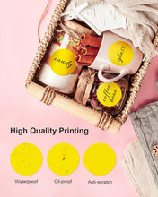 Load image into Gallery viewer, Nelko 2 Inch Yellow Circle Thermal Stickers Labels 750 Labels/Roll