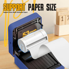 Load image into Gallery viewer, Nelko PM230 Bluetooth Sticker Printer – Portable Mini Sticker Maker with 3 Rolls Paper, Compatible with Phone &amp; Tablet, Multiple Templates, Blue