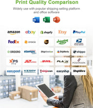 Load image into Gallery viewer, Nelko Genuine 4x6 Direct Thermal Shipping Label for PL70E Printer 220 Labels/1 Roll, Commercial Grade