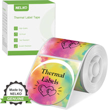 Load image into Gallery viewer, Nelko Labels for PM220, 2 inch (50mm) Round Thermal Label, 1 Roll of 150 Self-Adhesive Thermal Paper (Gradient Color)
