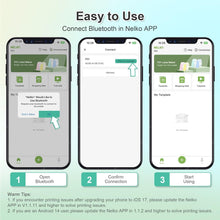 Load image into Gallery viewer, Nelko P21 Portable Bluetooth Label Printer,Cyan