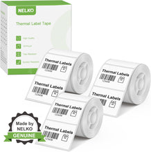 Load image into Gallery viewer, Nelko PM220 Label Maker, 1.18" x 0.79"(30x20mm) Thermal Sticker Label, Waterproof, Multi-Purpose Label Tape, 3 Roll of 320 Self-Adhesive Thermal Paper (White)