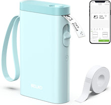 Load image into Gallery viewer, Nelko P21 Portable Bluetooth Label Printer,Cyan