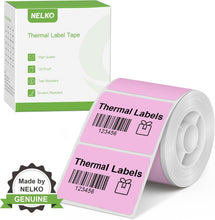 Load image into Gallery viewer, Nelko Labels for PM220, 1.57'' x 1.18'' (40x30mm) Thermal Sticker Label, 1 Roll of 230 Self-Adhesive Thermal Paper (Pink)