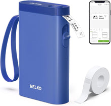 Load image into Gallery viewer, Nelko P21 Portable Bluetooth Label Printer,Blue
