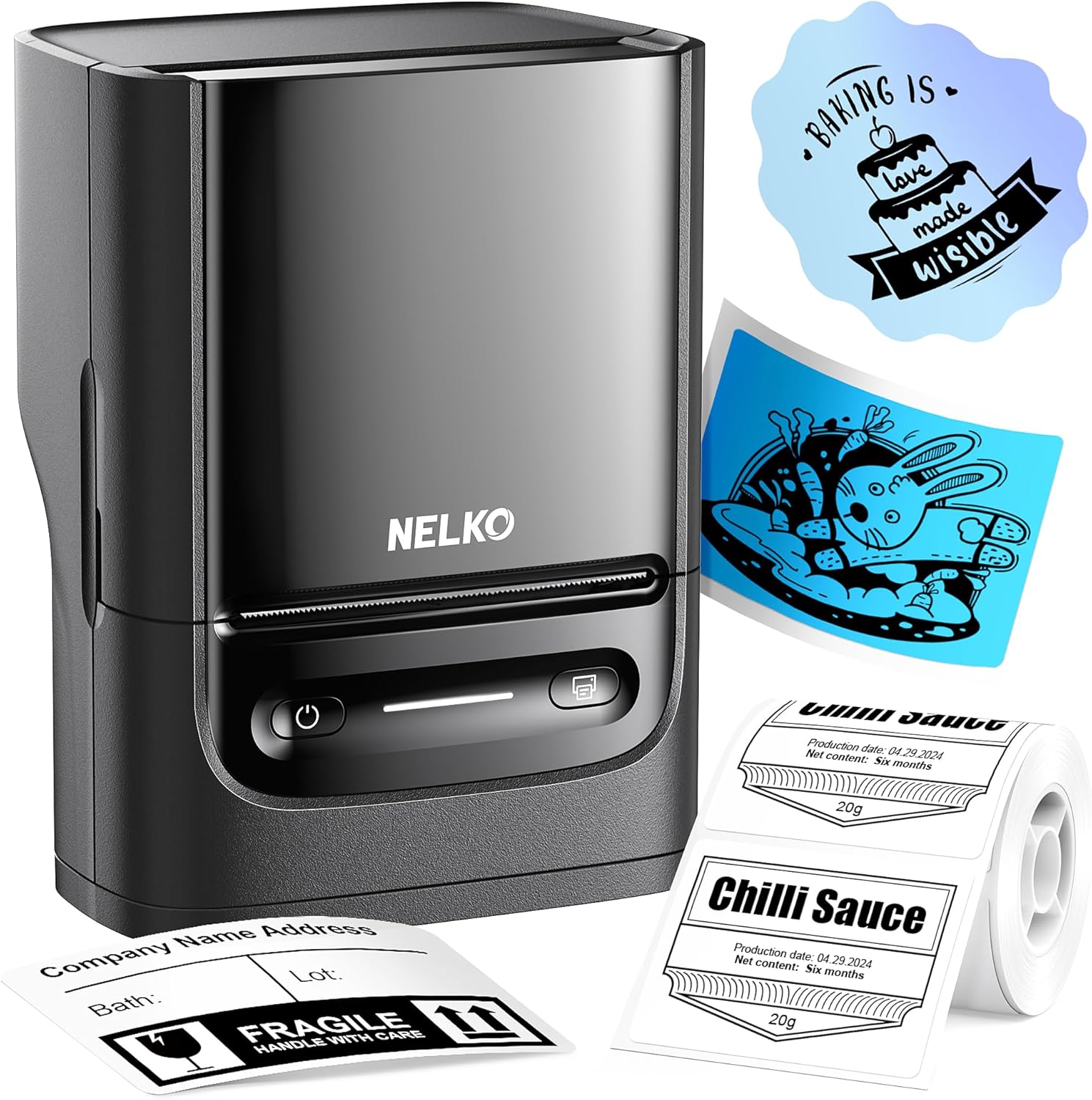 NELKO PM220 Bluetooth Label Printer