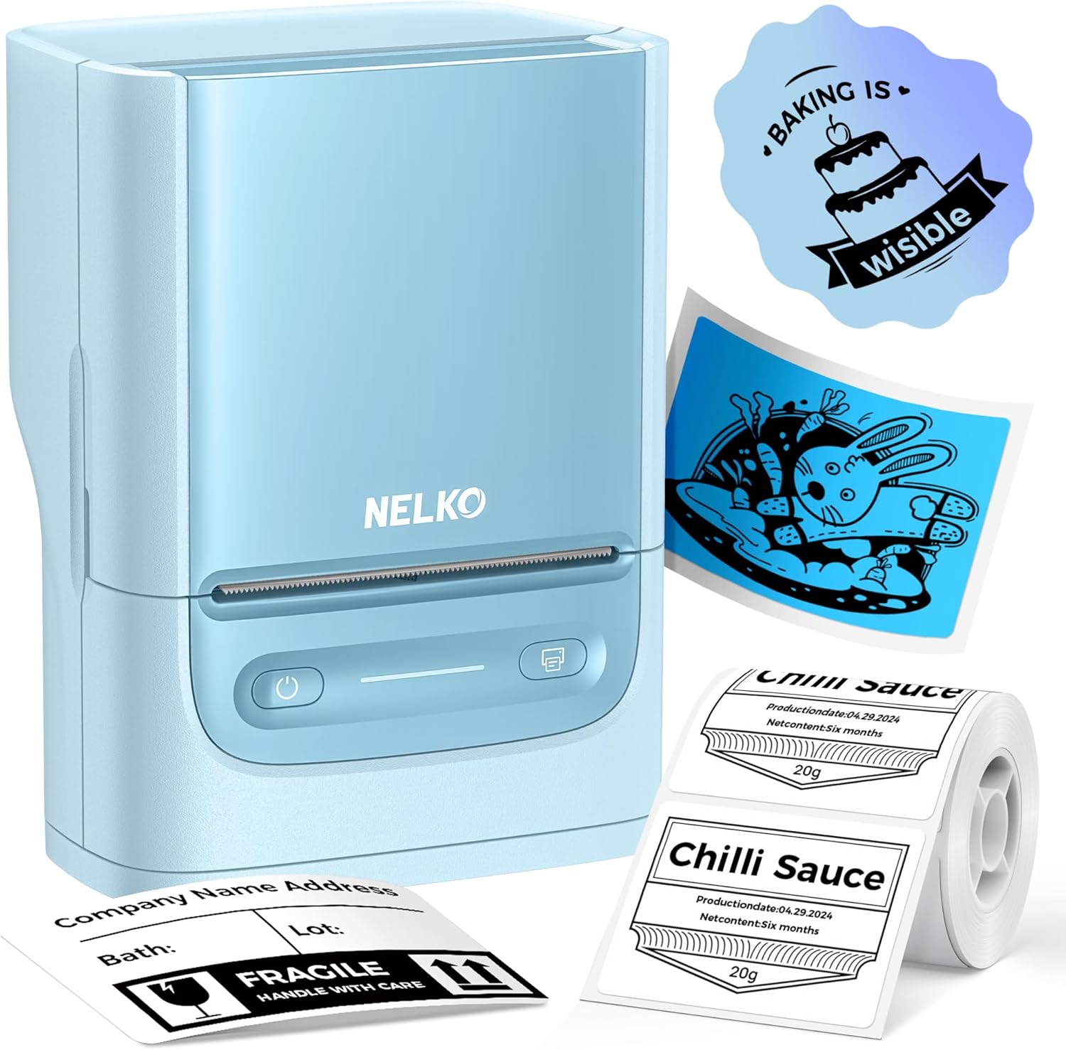 NELKO PM220 Bluetooth Label Printer