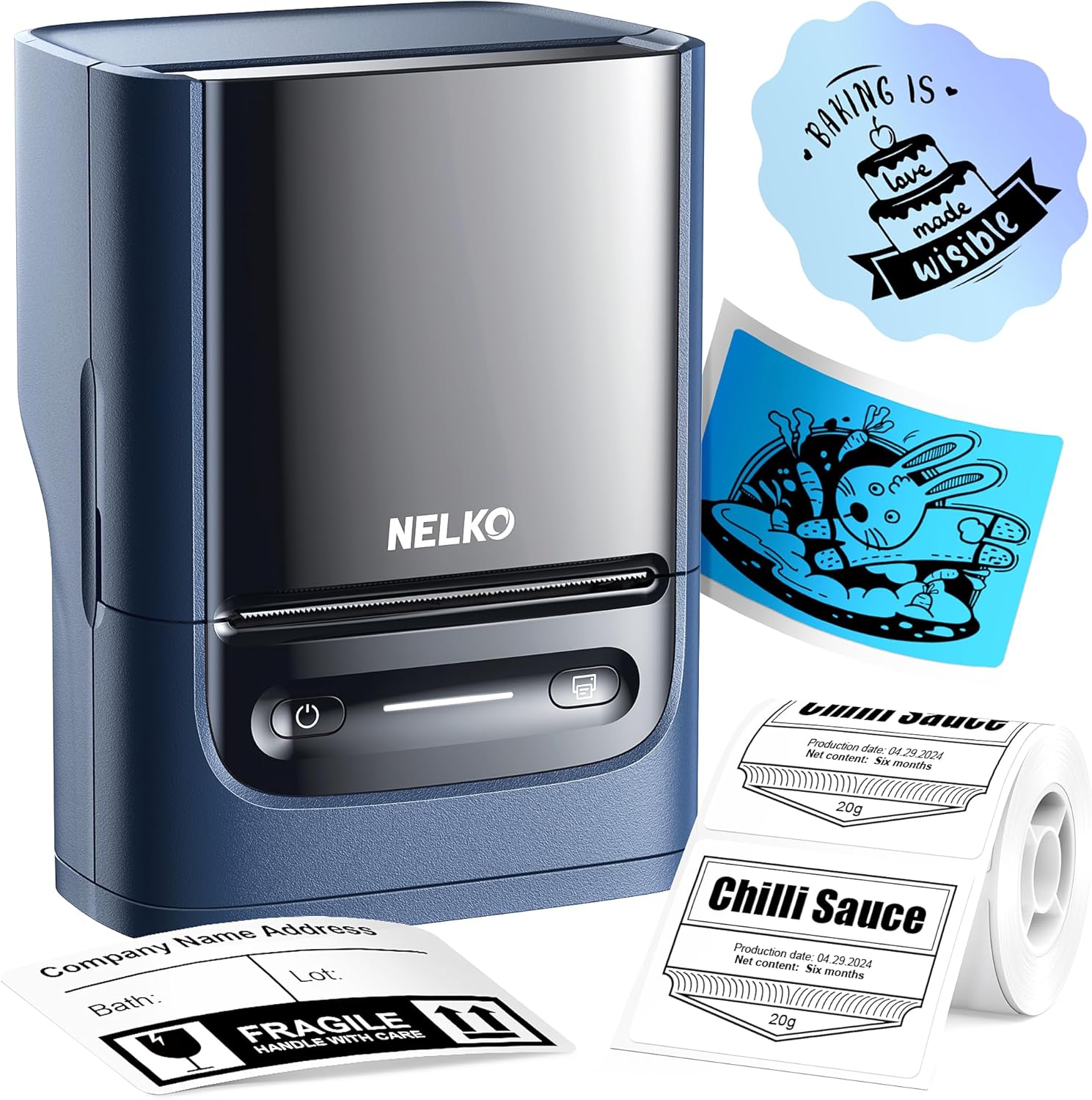 NELKO PM220 Bluetooth Label Printer