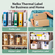 Load image into Gallery viewer, Nelko Labels for PM220, 2 inch (50mm) Round Thermal Label, 1 Roll of 150 Self-Adhesive Thermal Paper (White)