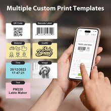 Load image into Gallery viewer, Nelko Labels for PM220, 2 inch (50mm) Round Thermal Label, 1 Roll of 150 Self-Adhesive Thermal Paper (Khaki)