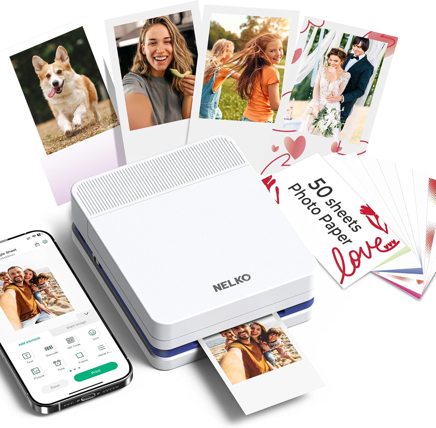NELKO PP03 Mini Bluetooth Photo Printer