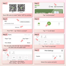 Load image into Gallery viewer, Nelko P21 Portable Bluetooth Label Printer,Pink