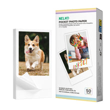 画像をギャラリービューアに読み込む, Nelko 52.3x90mm (2.06"x3.54") Premium Photo Paper, 50-Pack Genuine PP01 Pocket Printer Paper, White