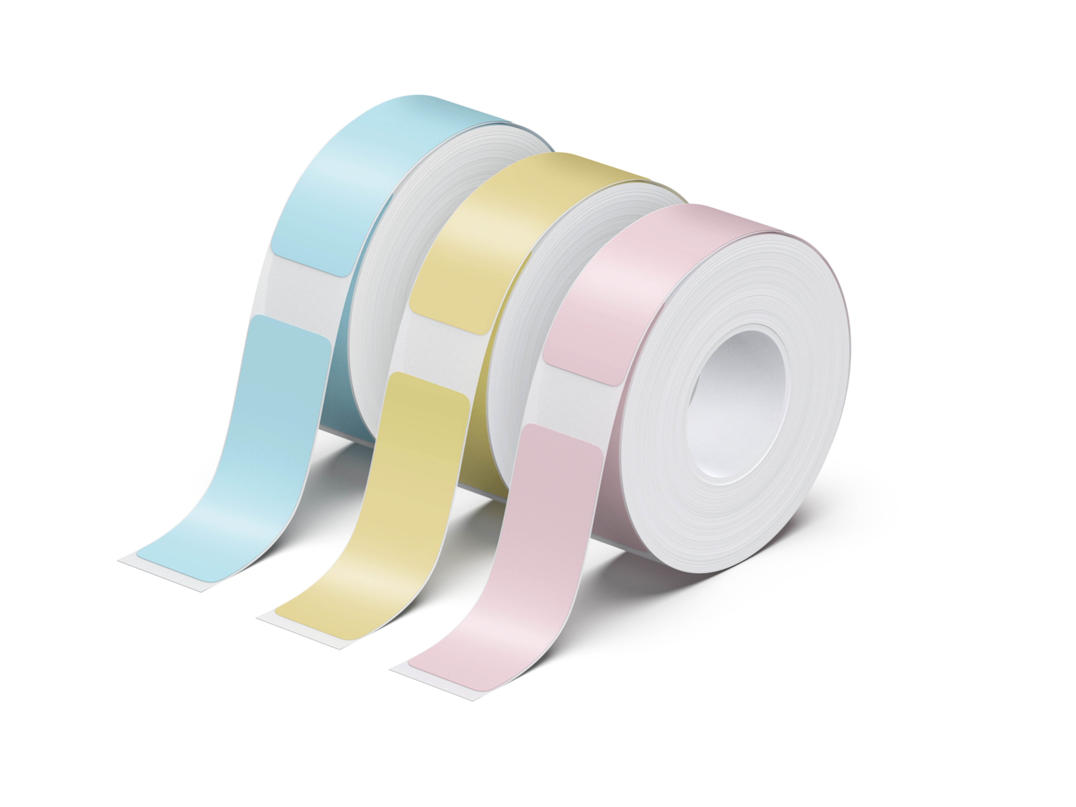 NELKO P21 Angepasstes Etikettendruckpapier, 14 x 40 mm (0,55 x 1,57 Zoll), 180 Bänder/Rolle, 3 Rollen 