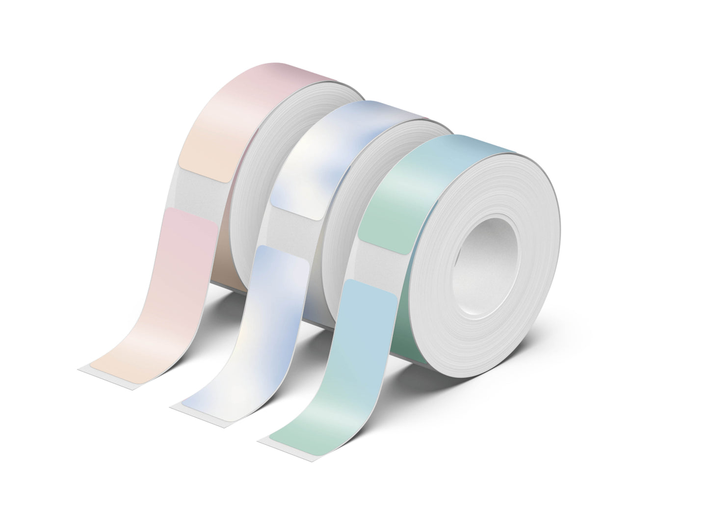 NELKO P21 対応ラベル印刷用紙、14x40mm (0.55"x1.57")、180 テープ/ロール、3 ロール