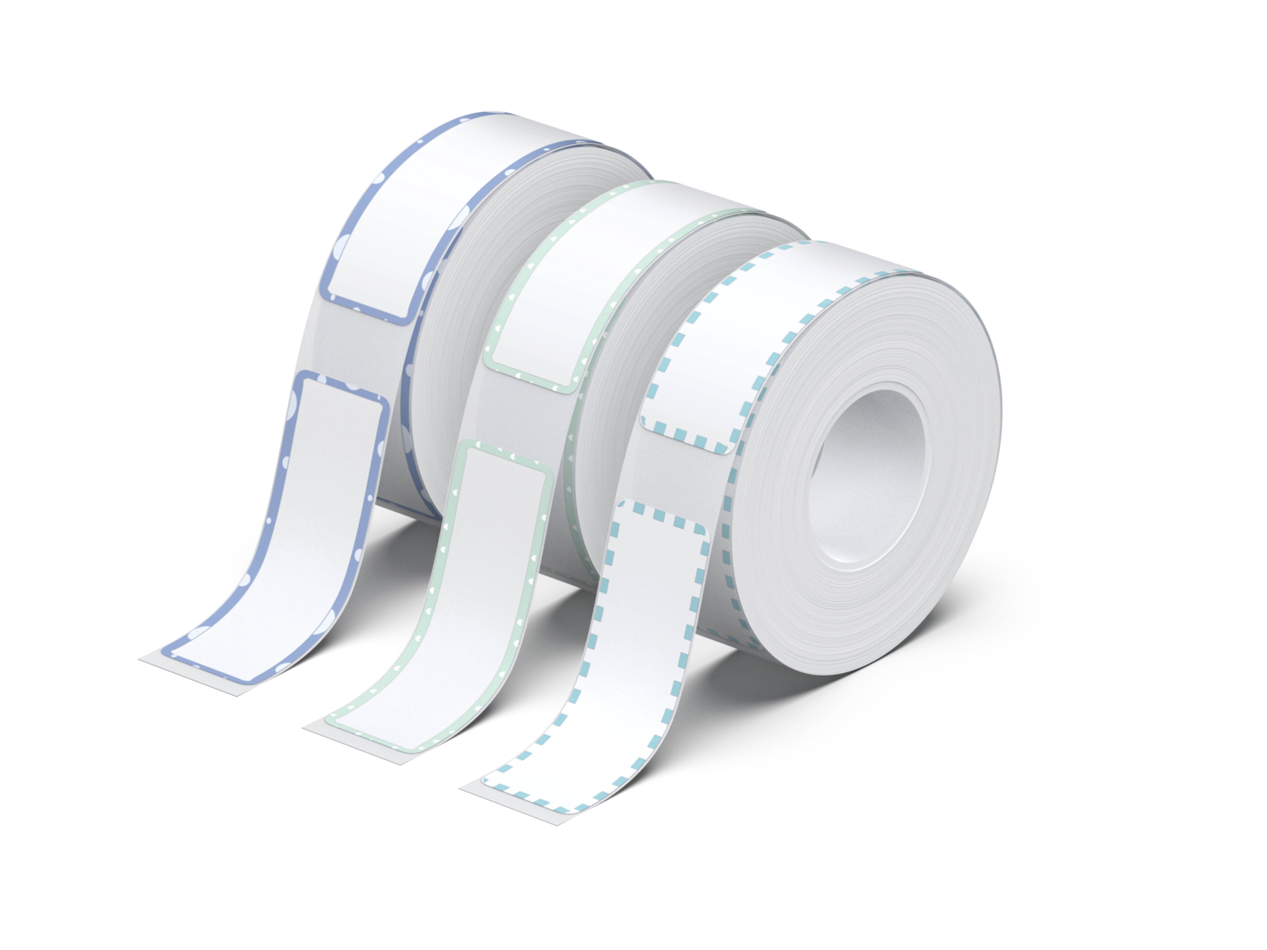 NELKO P21 Angepasstes Etikettendruckpapier, 14 x 40 mm (0,55 x 1,57 Zoll), 180 Bänder/Rolle, 3 Rollen 