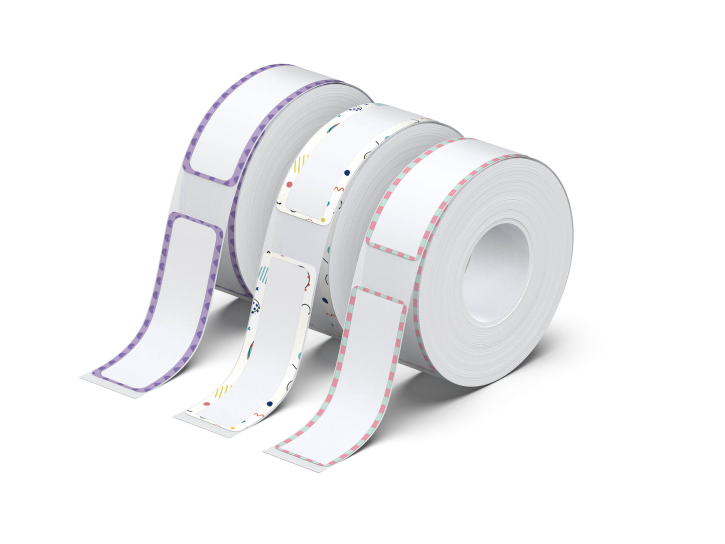 NELKO P21 対応ラベル印刷用紙、14x40mm (0.55"x1.57")、180 テープ/ロール、3 ロール