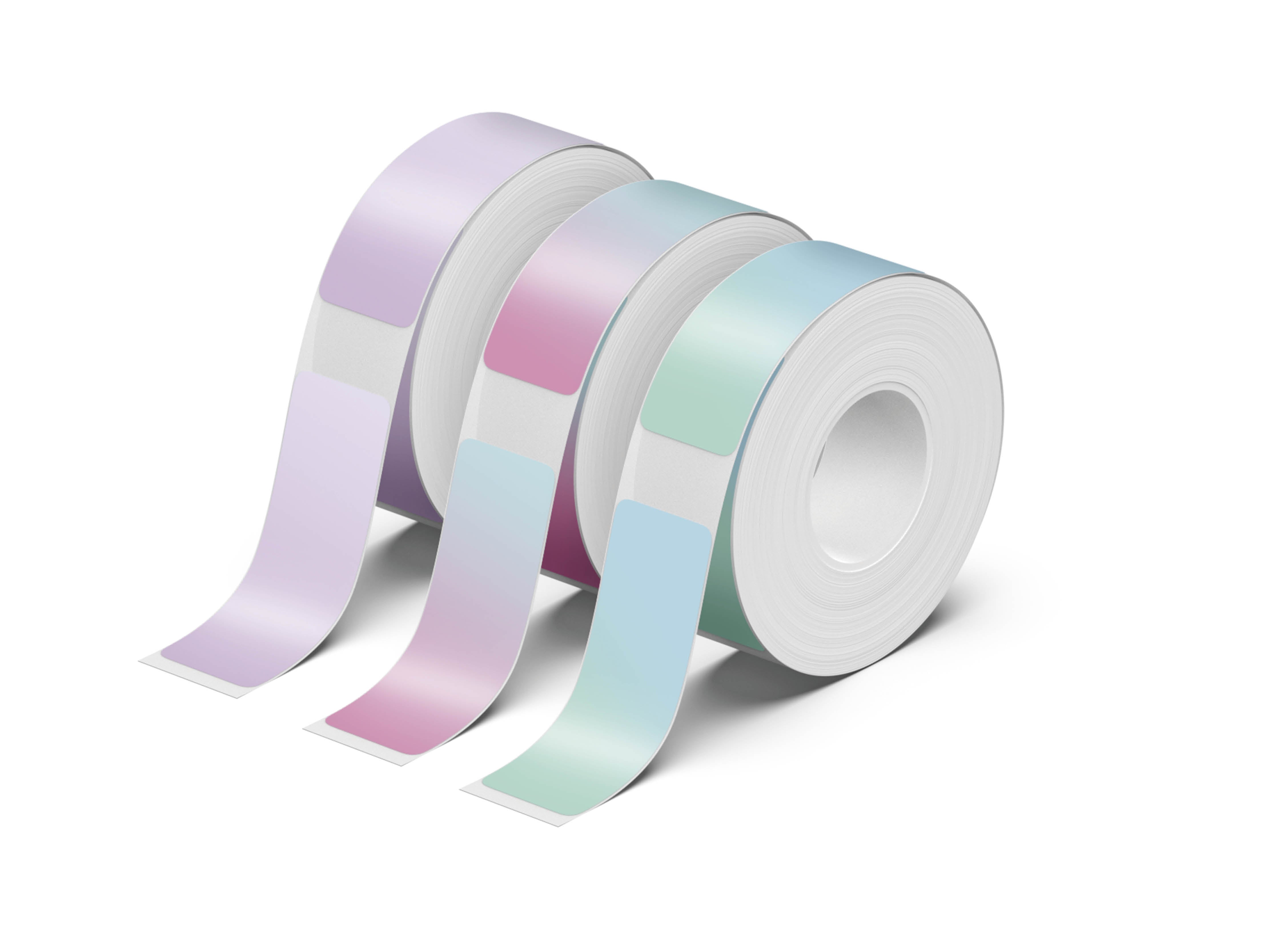 NELKO P21 Angepasstes Etikettendruckpapier, 14 x 40 mm (0,55 x 1,57 Zoll), 180 Bänder/Rolle, 3 Rollen 