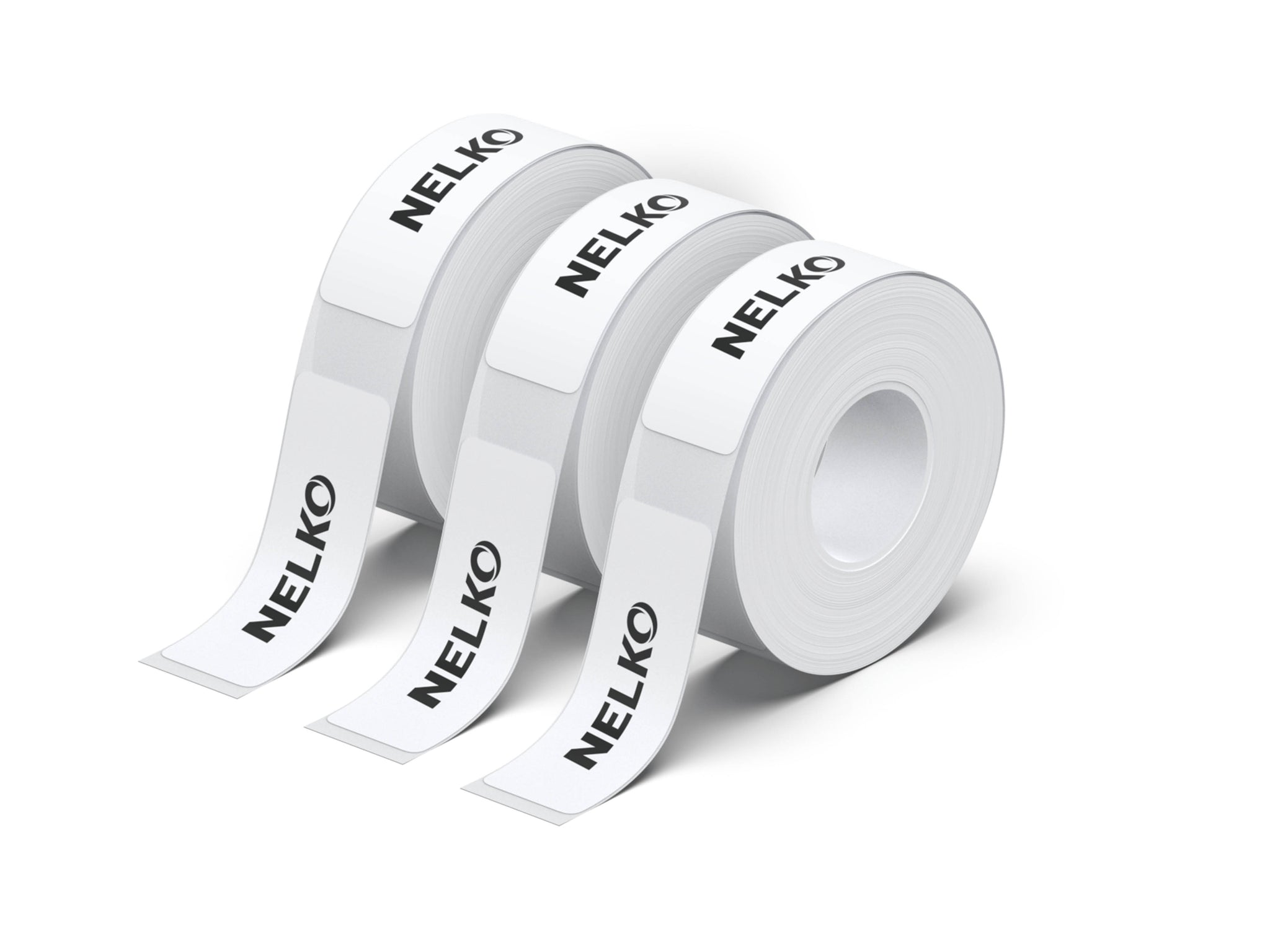 NELKO P21 Angepasstes Etikettendruckpapier, 14 x 40 mm (0,55 x 1,57 Zoll), 180 Bänder/Rolle, 3 Rollen 
