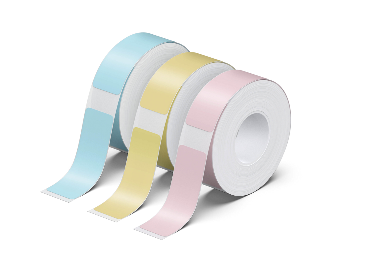 NELKO P21 Angepasstes Etikettendruckpapier, 14 x 40 mm (0,55 x 1,57 Zoll), 180 Bänder/Rolle, 3 Rollen 