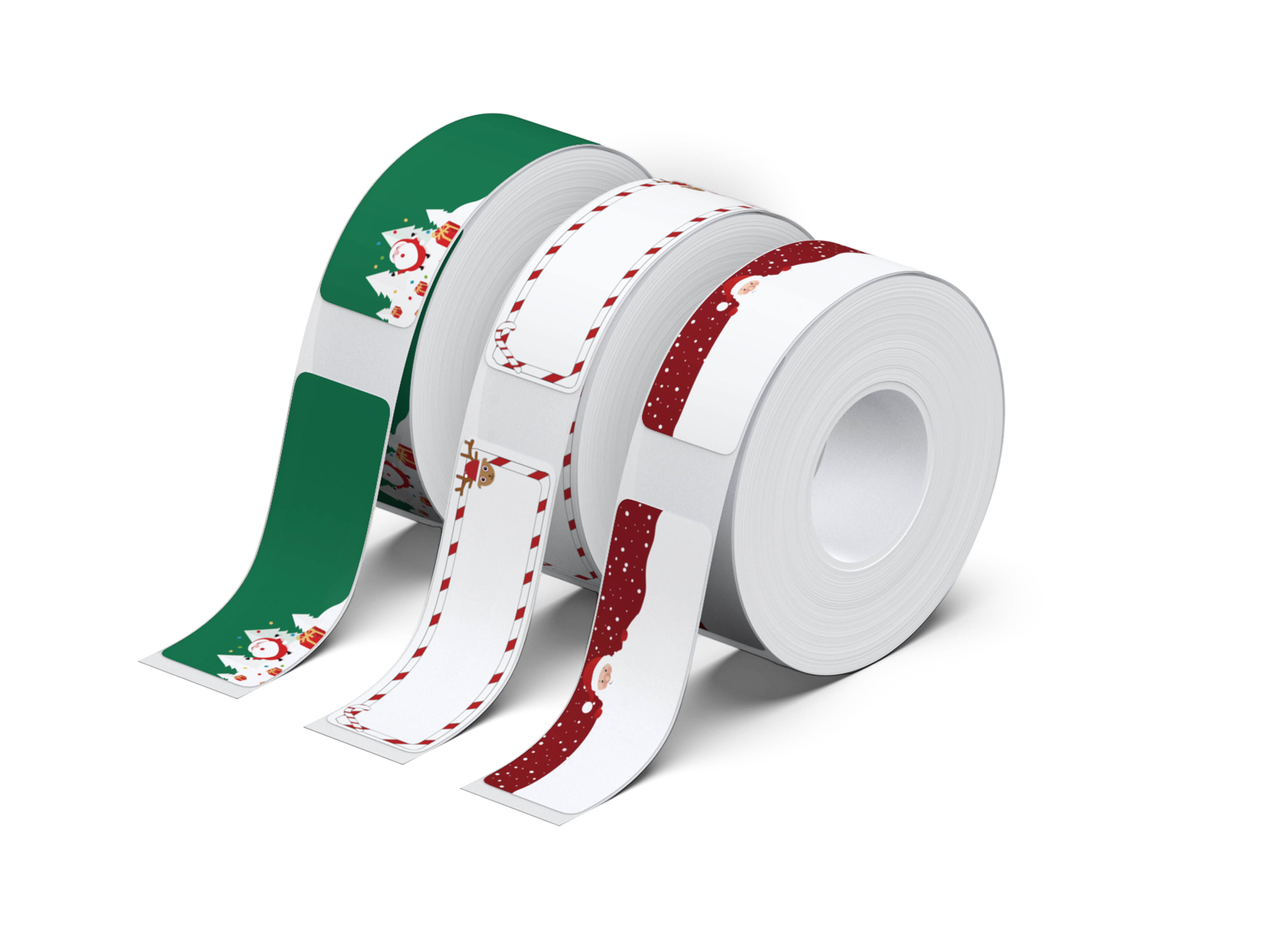 NELKO P21 Angepasstes Etikettendruckpapier, 14 x 40 mm (0,55 x 1,57 Zoll), 180 Bänder/Rolle, 3 Rollen 
