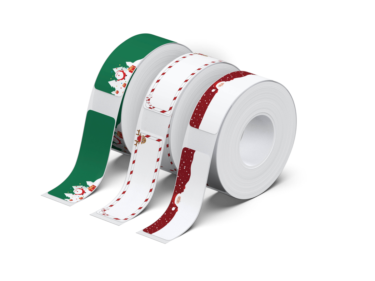 NELKO P21 Angepasstes Etikettendruckpapier, 14 x 40 mm (0,55 x 1,57 Zoll), 180 Bänder/Rolle, 3 Rollen 