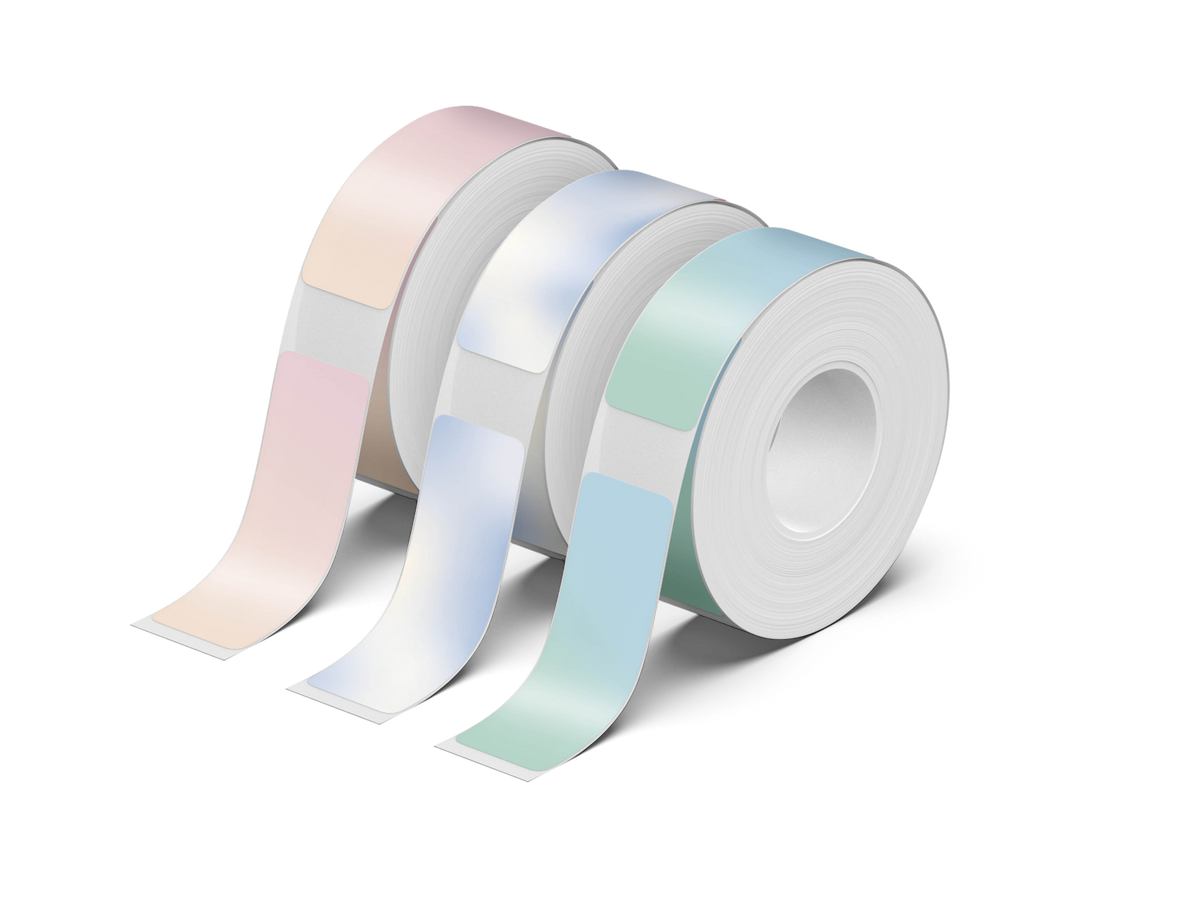 NELKO P21 Angepasstes Etikettendruckpapier, 14 x 40 mm (0,55 x 1,57 Zoll), 180 Bänder/Rolle, 3 Rollen 